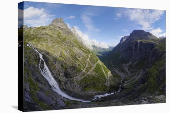 View from Trollstigen Viewpoint, More Og Romsdal, Norway, Scandinavia, Europe-Gary Cook-Stretched Canvas
