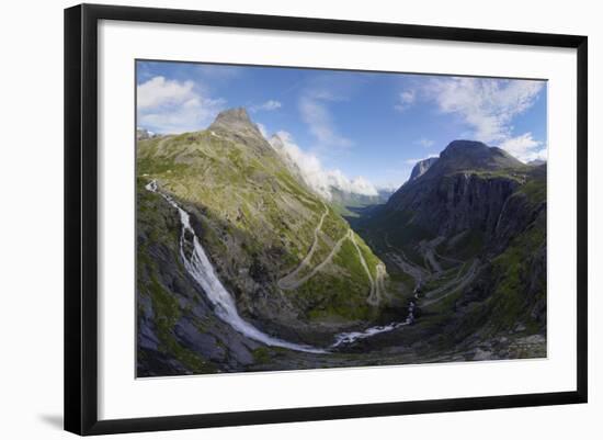 View from Trollstigen Viewpoint, More Og Romsdal, Norway, Scandinavia, Europe-Gary Cook-Framed Photographic Print