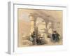 View from under the Portico of Dayr E Medeeneh, Thebes-David Roberts-Framed Giclee Print