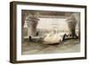 'View from under the Portico of Temple of Edfou, Upper Egypt', 1846-Louis Haghe-Framed Giclee Print