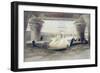 View from Under the Portico of Temple of Edfou, Upper Egypt-David Roberts-Framed Giclee Print