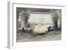 View from Under the Portico of Temple of Edfou, Upper Egypt-David Roberts-Framed Giclee Print