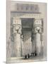 View from under the Portico of the Great Temple Ofdendera-David Roberts-Mounted Giclee Print