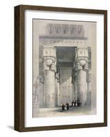 View from under the Portico of the Great Temple Ofdendera-David Roberts-Framed Giclee Print