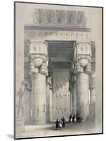 View from under the Portico of the Great Temple Ofdendera-David Roberts-Mounted Giclee Print