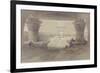 View from under the Portico of the Temple of Edfu-David Roberts-Framed Giclee Print