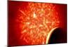 View from Uranus If Our Sun Were Replaced by Vy Canis Majoris-null-Mounted Premium Giclee Print