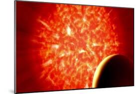 View from Uranus If Our Sun Were Replaced by Vy Canis Majoris-null-Mounted Premium Giclee Print