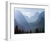 View from Val Rendena towards the Brenta Dolomites. Italy, Trentino, Val Rendena-Martin Zwick-Framed Photographic Print