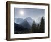 View from Val Rendena towards the Brenta Dolomites. Italy, Trentino, Val Rendena-Martin Zwick-Framed Photographic Print