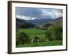 View from Valley to Snowdonia Mountains, Snowdonia, Gwynedd, Wales, United Kingdom, Europe-null-Framed Photographic Print