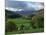 View from Valley to Snowdonia Mountains, Snowdonia, Gwynedd, Wales, United Kingdom, Europe-null-Mounted Photographic Print