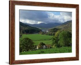 View from Valley to Snowdonia Mountains, Snowdonia, Gwynedd, Wales, United Kingdom, Europe-null-Framed Photographic Print