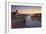 View from Vila Nova de Gaia View over Douro River at sunset to Ribeira District, UNESCO World Herit-Markus Lange-Framed Photographic Print