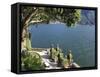 View From Villa Balbianello, Lenno, Lake Como, Lombardy, Italy, Europe-Vincenzo Lombardo-Framed Stretched Canvas