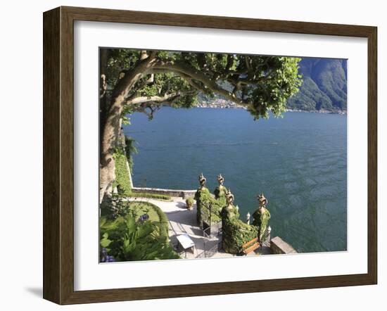 View From Villa Balbianello, Lenno, Lake Como, Lombardy, Italy, Europe-Vincenzo Lombardo-Framed Photographic Print