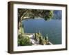 View From Villa Balbianello, Lenno, Lake Como, Lombardy, Italy, Europe-Vincenzo Lombardo-Framed Photographic Print