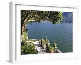 View From Villa Balbianello, Lenno, Lake Como, Lombardy, Italy, Europe-Vincenzo Lombardo-Framed Photographic Print