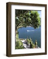 View From Villa Balbianello, Lenno, Lake Como, Lombardy, Italy, Europe-Vincenzo Lombardo-Framed Photographic Print