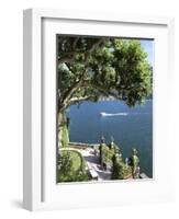 View From Villa Balbianello, Lenno, Lake Como, Lombardy, Italy, Europe-Vincenzo Lombardo-Framed Photographic Print