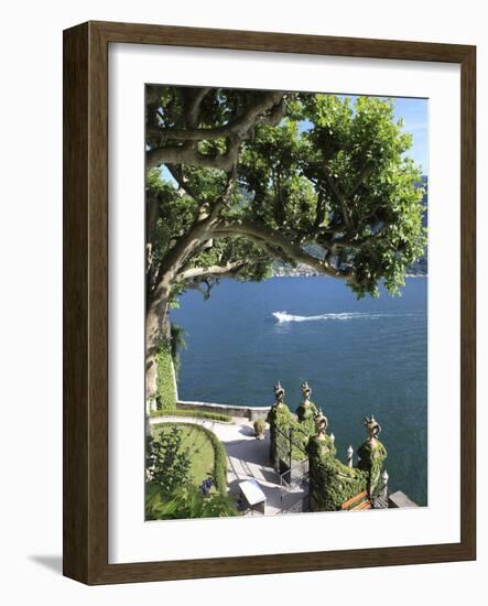 View From Villa Balbianello, Lenno, Lake Como, Lombardy, Italy, Europe-Vincenzo Lombardo-Framed Photographic Print