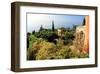 View from Villa Hanbury at Hanbury Botanic Gardens near Ventimiglia, Liguria, Italy-null-Framed Art Print