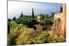 View from Villa Hanbury at Hanbury Botanic Gardens near Ventimiglia, Liguria, Italy-null-Mounted Art Print