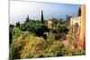 View from Villa Hanbury at Hanbury Botanic Gardens near Ventimiglia, Liguria, Italy-null-Mounted Art Print