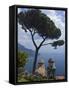 View From Villa Rufolo Gardens, Ravello, Amalfi, Campania, Italy, Europe-null-Framed Stretched Canvas