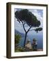 View From Villa Rufolo Gardens, Ravello, Amalfi, Campania, Italy, Europe-null-Framed Photographic Print