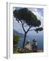 View From Villa Rufolo Gardens, Ravello, Amalfi, Campania, Italy, Europe-null-Framed Photographic Print