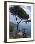 View From Villa Rufolo Gardens, Ravello, Amalfi, Campania, Italy, Europe-null-Framed Photographic Print