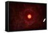 View from Voyager 1 If Our Sun Were Replaced by Vy Canis Majoris-null-Framed Stretched Canvas