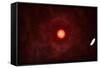 View from Voyager 1 If Our Sun Were Replaced by Vy Canis Majoris-null-Framed Stretched Canvas