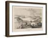 View from Webster Island, Yedo Bay, Litho by Sarony and Co., 1855-Peter Bernhard Wilhelm Heine-Framed Giclee Print