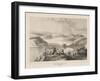 View from Webster Island, Yedo Bay, Litho by Sarony and Co., 1855-Peter Bernhard Wilhelm Heine-Framed Giclee Print