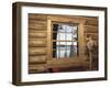 View from Window in Log Cabin-null-Framed Premium Photographic Print