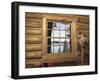 View from Window in Log Cabin-null-Framed Premium Photographic Print