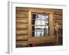 View from Window in Log Cabin-null-Framed Photographic Print