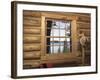 View from Window in Log Cabin-null-Framed Photographic Print