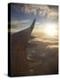 View from Window of Boeing 737-800 En Route from Australia to New Zealand at Sunset, Australia, Pac-Nick Servian-Stretched Canvas