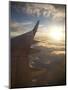 View from Window of Boeing 737-800 En Route from Australia to New Zealand at Sunset, Australia, Pac-Nick Servian-Mounted Photographic Print