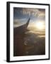 View from Window of Boeing 737-800 En Route from Australia to New Zealand at Sunset, Australia, Pac-Nick Servian-Framed Photographic Print