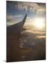 View from Window of Boeing 737-800 En Route from Australia to New Zealand at Sunset, Australia, Pac-Nick Servian-Mounted Photographic Print