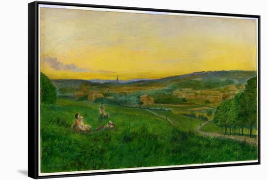 View from Woodhouse Ridge-John Atkinson Grimshaw-Framed Stretched Canvas
