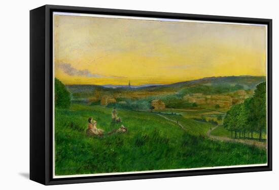 View from Woodhouse Ridge-John Atkinson Grimshaw-Framed Stretched Canvas