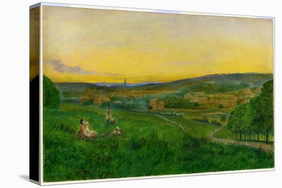 View from Woodhouse Ridge-John Atkinson Grimshaw-Stretched Canvas