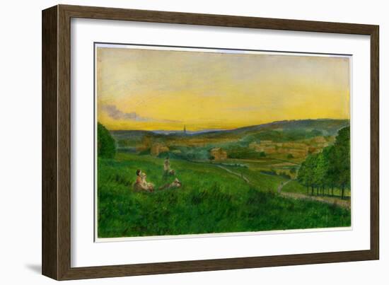 View from Woodhouse Ridge-John Atkinson Grimshaw-Framed Giclee Print