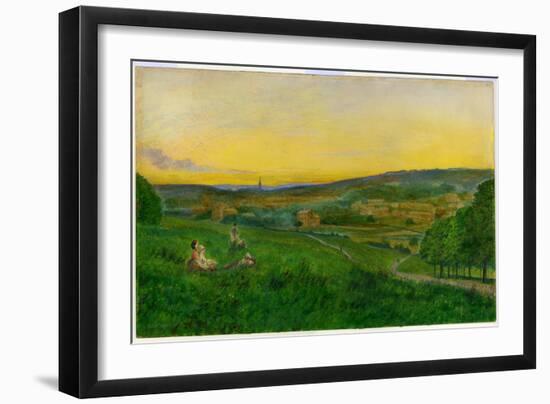 View from Woodhouse Ridge-John Atkinson Grimshaw-Framed Giclee Print