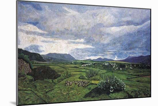 View from Yagul Towards the East, 1996-Pedro Diego Alvarado-Mounted Giclee Print